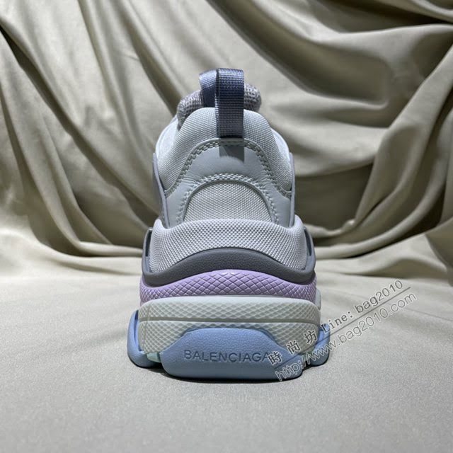 Balenciaga經典款男女鞋 巴黎世家頂級版本Triple S大底LOGO老爹鞋 Balenciaga情侶款老爹鞋  hdbl1198